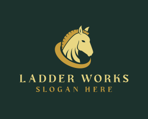 Gold Horse Equestrian logo design