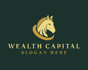 Gold Horse Equestrian logo design