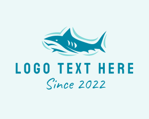 Sea - Ocean Shark Aquarium logo design