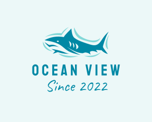 Ocean Shark Aquarium logo design