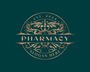Caduceus Healthcare Pharmacy logo design