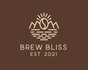 Brew - Mountain Coffee Cafe logo design