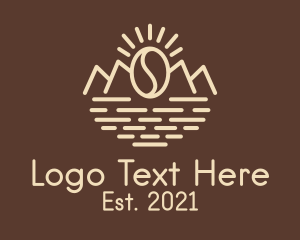 Scenic - Mountain Coffee Shop logo design