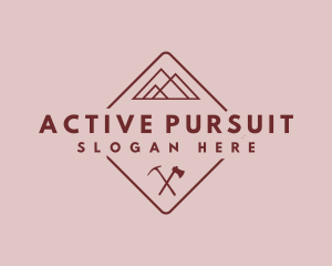 Activity - Minimalist Mountain Trip Emblem logo design