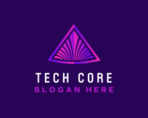 Premium Pyramid Tech  logo design