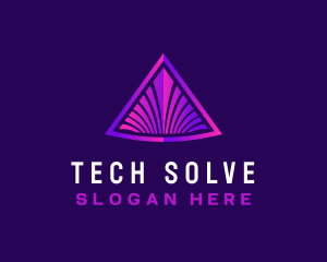 Premium Pyramid Tech  logo design