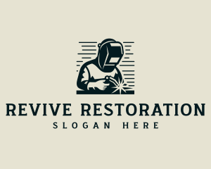Restoration - Welding Fabrication Blowtorch logo design