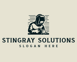 Welding Fabrication Blowtorch logo design