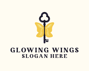 Wings Key Business logo design