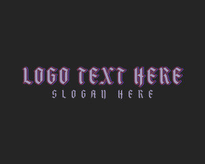 Typography - Medevial Gothic Business logo design