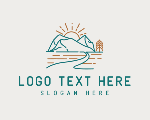 Outdoor Mountain Adventure logo design