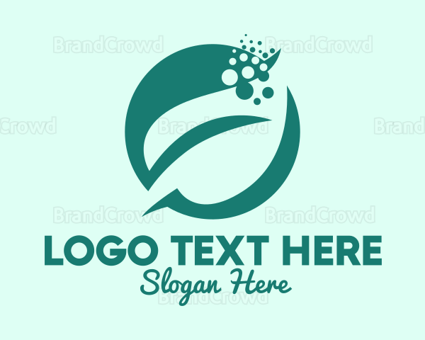 Bubble Leaf Plant Logo