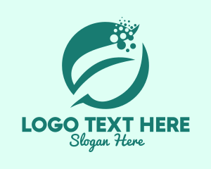 Ecological - Bubble Leaf Plant logo design