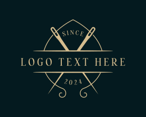 Needle - Stitching Embroidery Tailor logo design