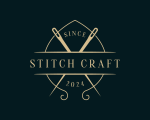 Stitching Embroidery Tailor logo design