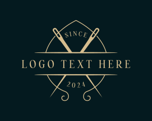 Knitting - Stitching Embroidery Tailor logo design