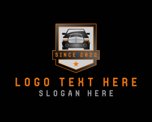 Rideshare - Shield Car Transport logo design