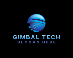 Sphere Globe Tech logo design