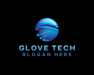 Sphere Globe Tech logo design