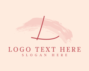 Vlog - Brush Stroke Cosmetic Spa logo design