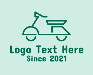 Motorcyclist - Electric Scooter Travel logo design