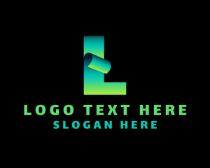 Corporate - Document Writing App Letter L logo design