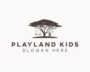 Tree Swing Playground logo design