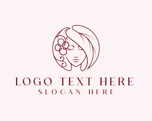 Leaf - Beauty Salon Woman logo design
