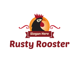 Sun Rooster Farm logo design