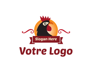 Sun Rooster Farm logo design