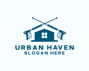 House Pressure Wash Cleaning logo design