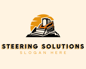 Quarry Skid Steer Contractor logo design