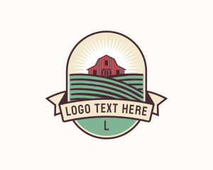 Organic Farm Field Logo