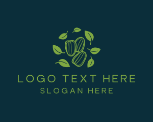 Vegan - Organic Nature Seed logo design