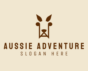 Aussie - Wild Kangaroo Zoo logo design