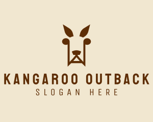 Wild Kangaroo Zoo logo design