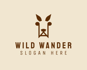 Wild Kangaroo Zoo logo design