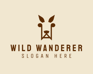 Wild Kangaroo Zoo logo design