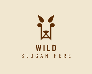 Wild Kangaroo Zoo logo design