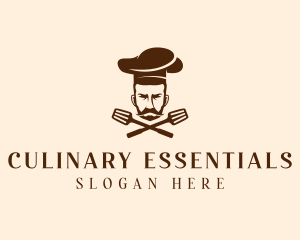 Chef Spatula Cook logo design