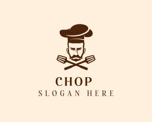 Lunch - Chef Spatula Cuisine logo design