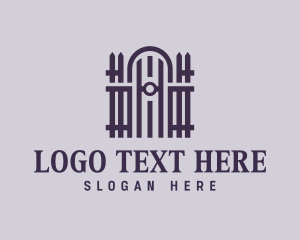 Privacy - Fence Security Gate logo design