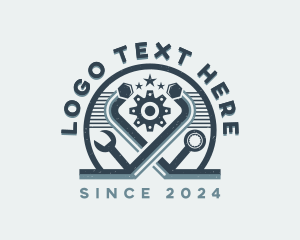 Turbocharger - Auto Repair Tools logo design