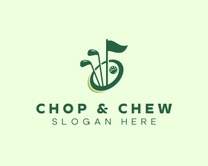 Sports Golf Club Flag  Logo