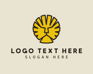 Safari Park - Lion Mane Wildlife logo design