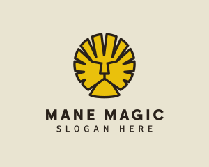 Mane - Lion Mane Wildlife logo design