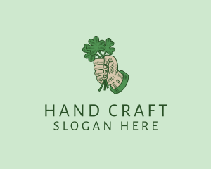 Hand - Irish Shamrock Hand logo design