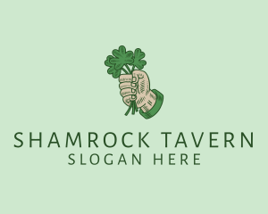 Irish - Irish Shamrock Hand logo design