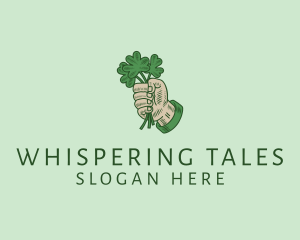 Folklore - Irish Shamrock Hand logo design