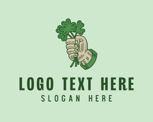 Hand - Irish Shamrock Hand logo design
